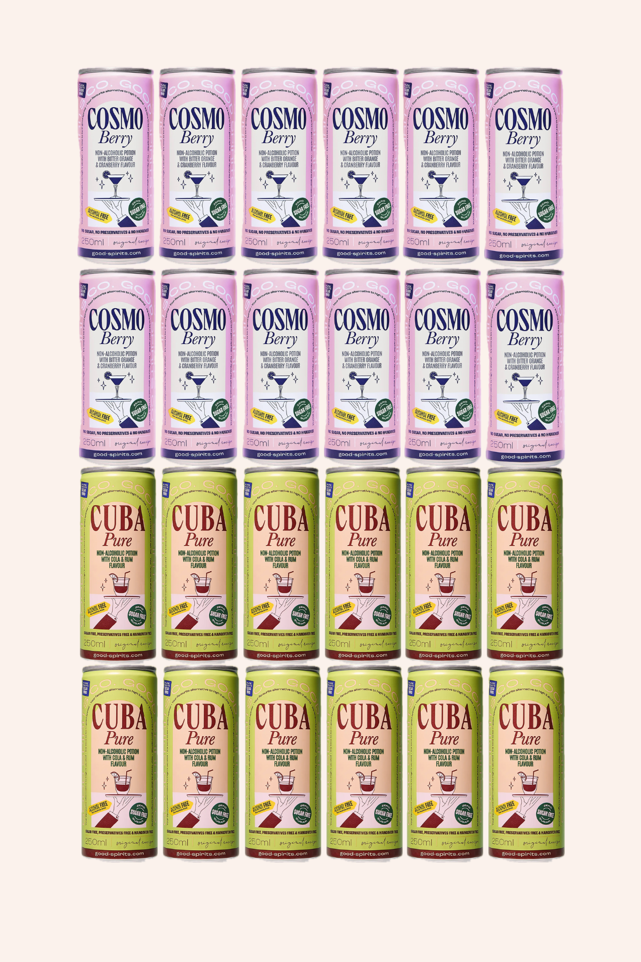 12x Cosmo Berry, 12x Cuba Pure + BLIND BOX